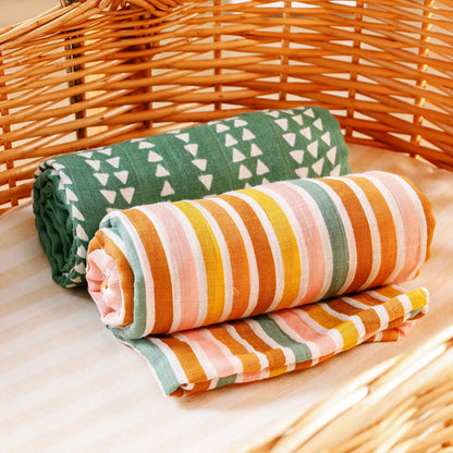 All Season Muslin Swaddle Multi Design Infant Quilt