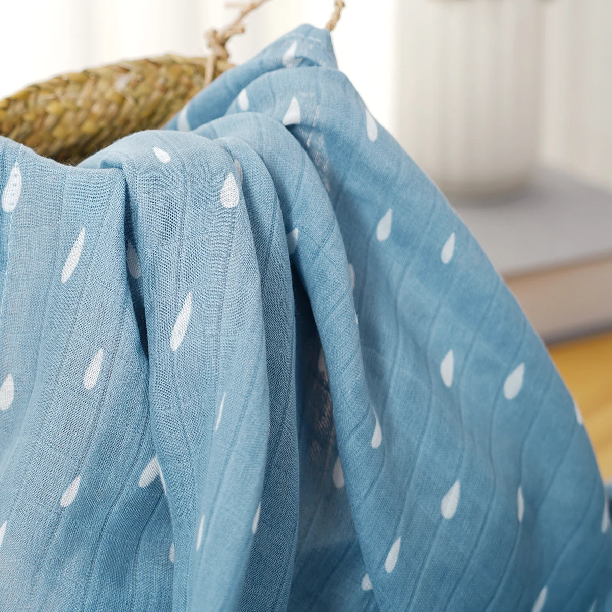 Bamboo Cotton Muslin Swaddle Newborn Bath Towel Wrap