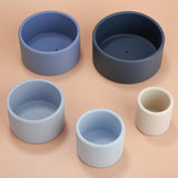 Silicone Building Blocks Round Cup Montessori Baby Toys