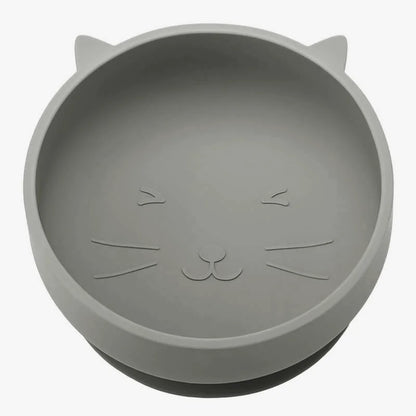 Baby Suction Bowl Cartoon Cat Design Training Tableware