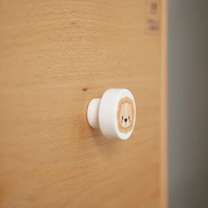 Wooden Animal Handles for Kids Furniture Cabinets Drawers