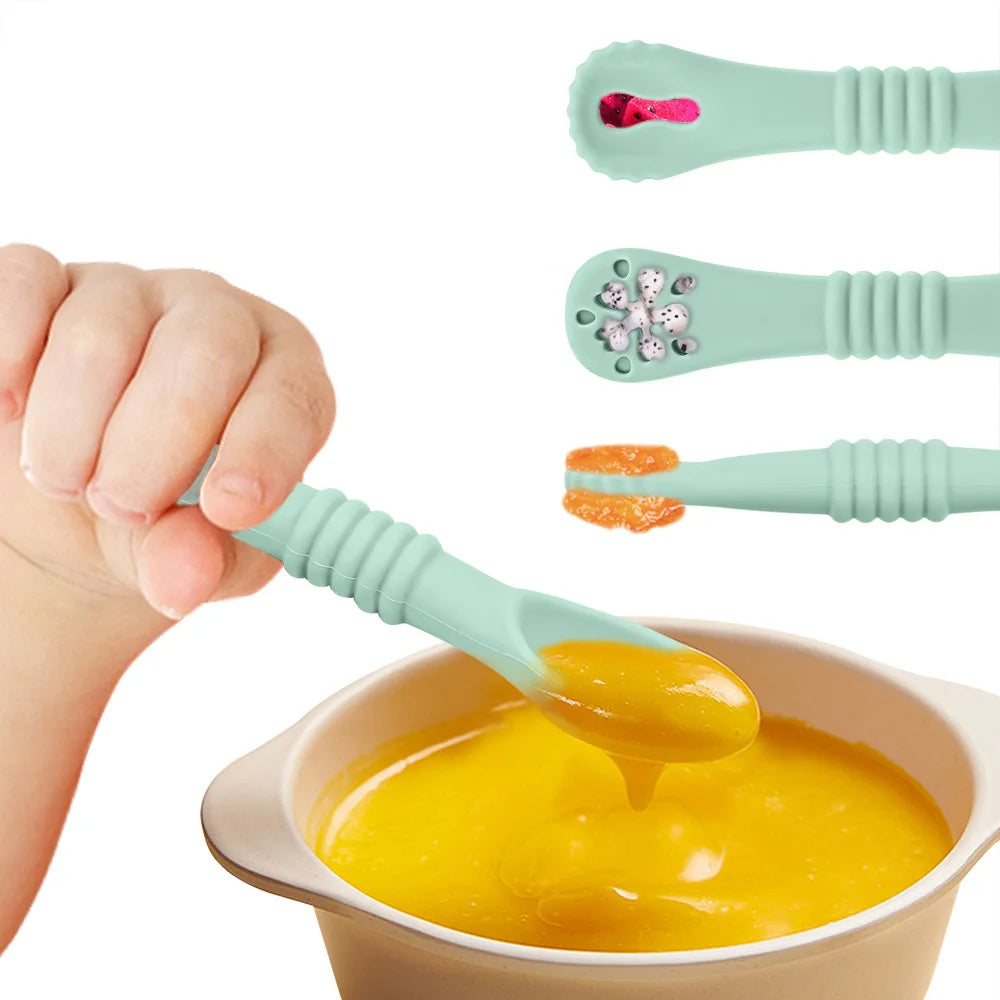 Baby Silicone Tableware Set with Bowl Spoon Fork
