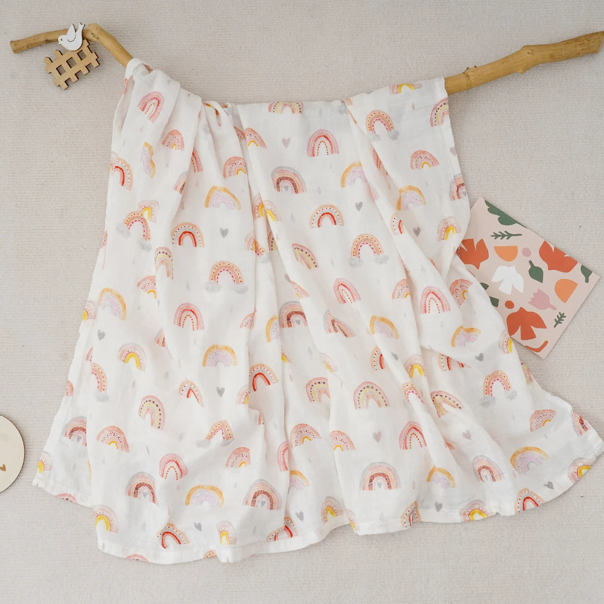 Digital Print Muslin Swaddle Blanket Gift Box