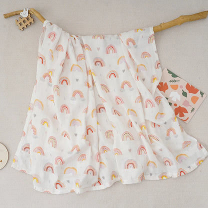 Digital Print Muslin Swaddle Blanket Gift Box