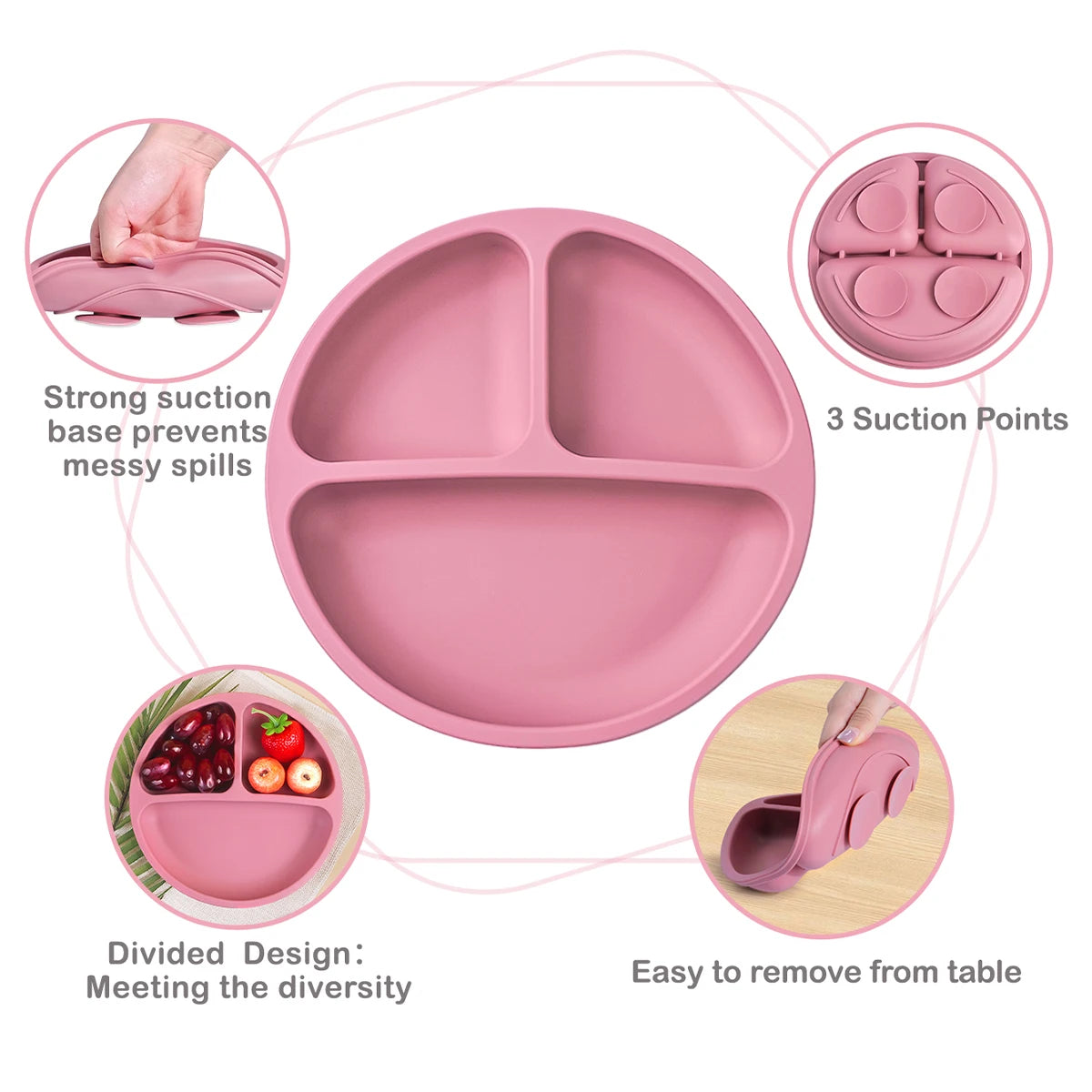 Baby Silicone Feeding Tableware Complete Set