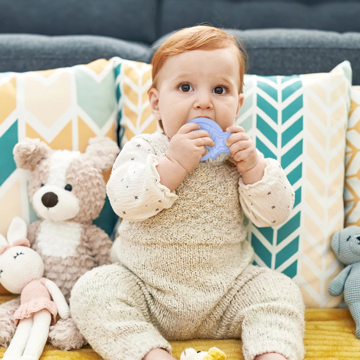 Baby Cartoon Cloud Star Whale Teether Set