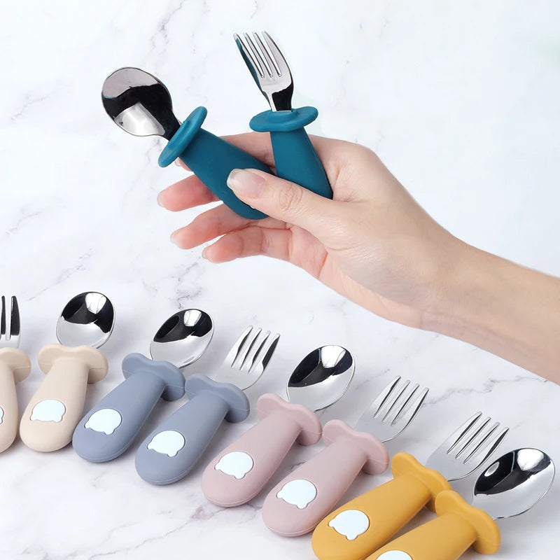 Baby Silicone Suction Bowl and Spoon Set