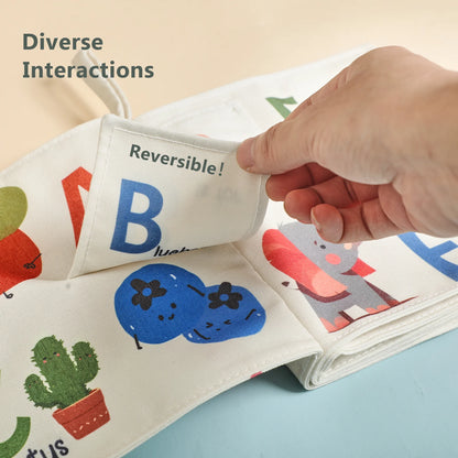 Baby Cloth Book Early Education English Word Learning Toy