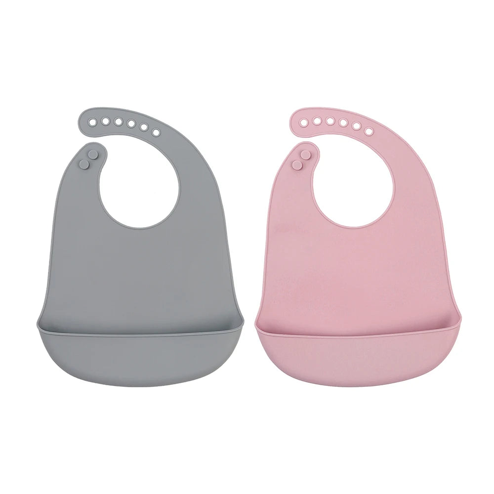 Easy Clean Baby Silicone Eating Bibs