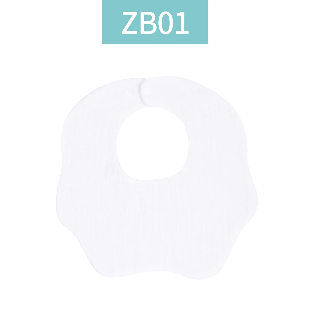 Crepe Cotton Muslin Baby Feeding Bib and Burp Cloth