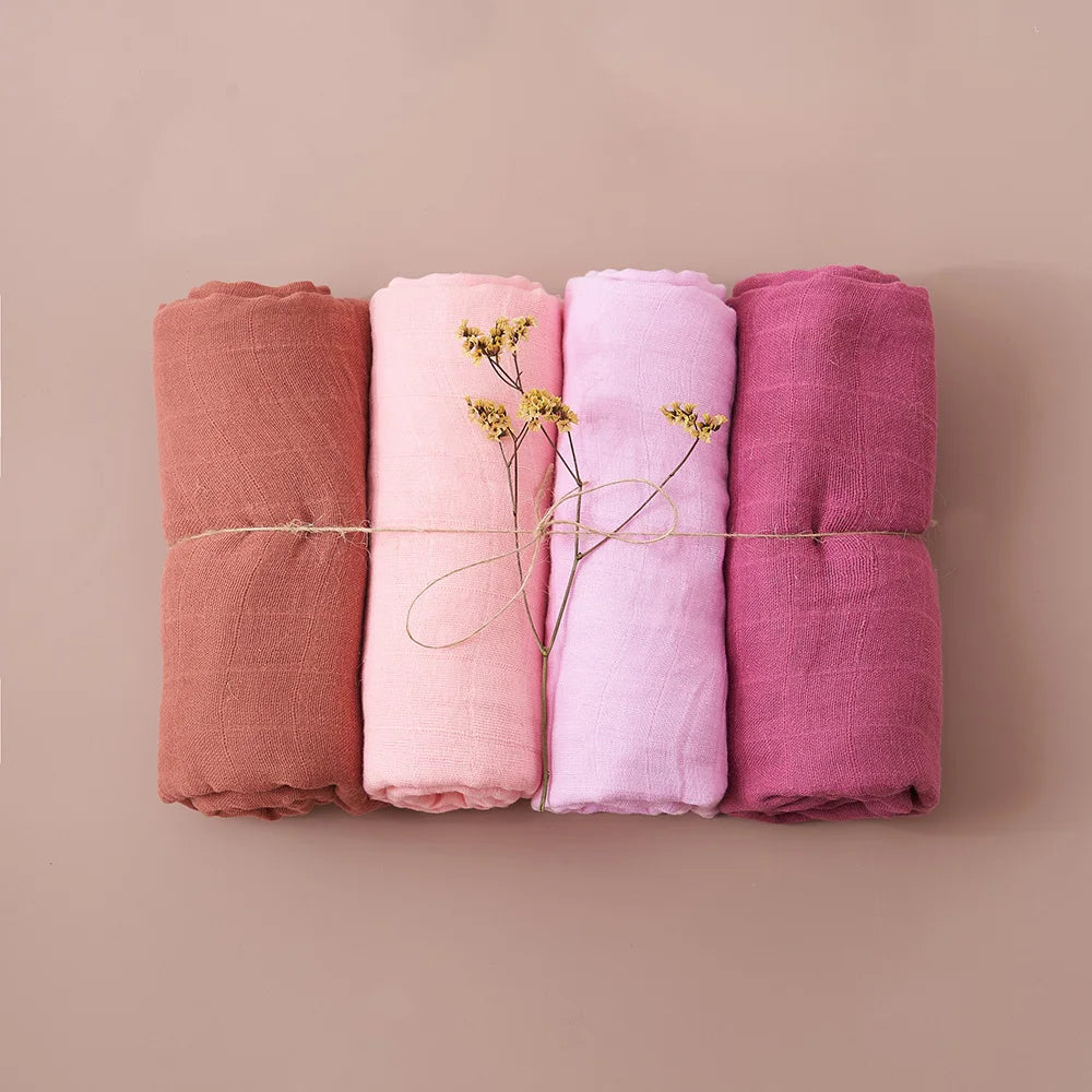 Multi Functional Muslin Swaddle Blanket Set for Newborn