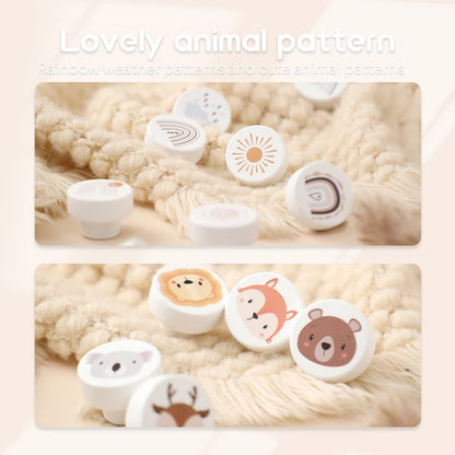 Wooden Animal Handles for Kids Furniture Cabinets Drawers